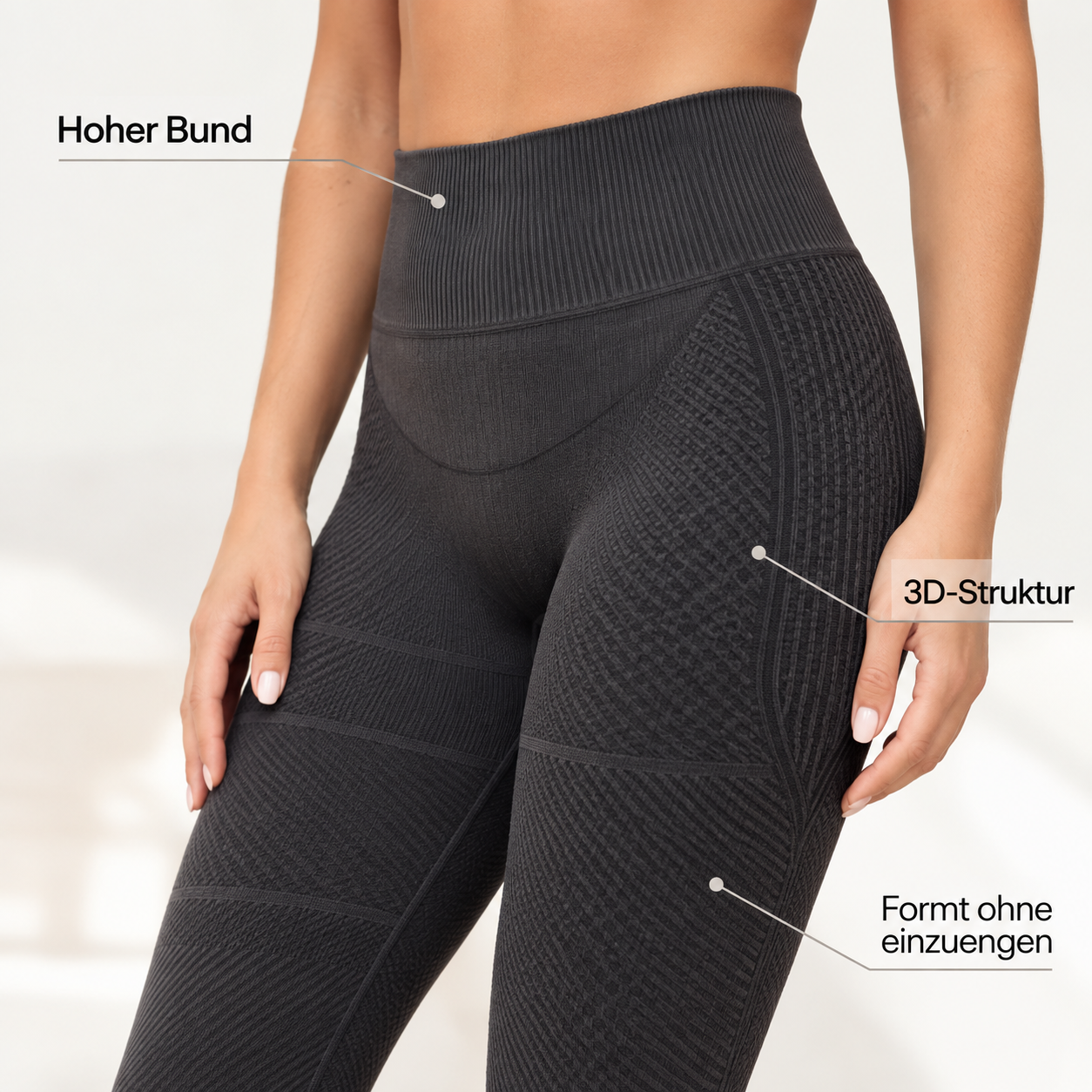 SCVLPT Sculpt-Motion 3D Leggings – hoher Bund, 3D-Struktur und formender Komfort
